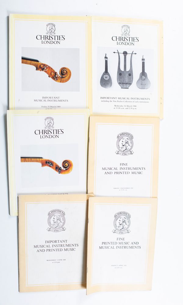 Thirty Christie's catalogues ranging from 1979 to 1989