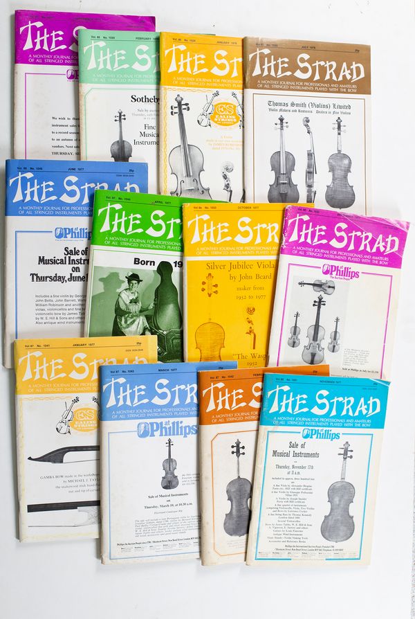 One hundred Strad magazines from 1950 to 1989