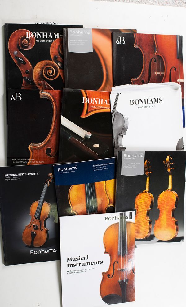 Thirty Bonhams catalogues ranging from 1993 to 2015