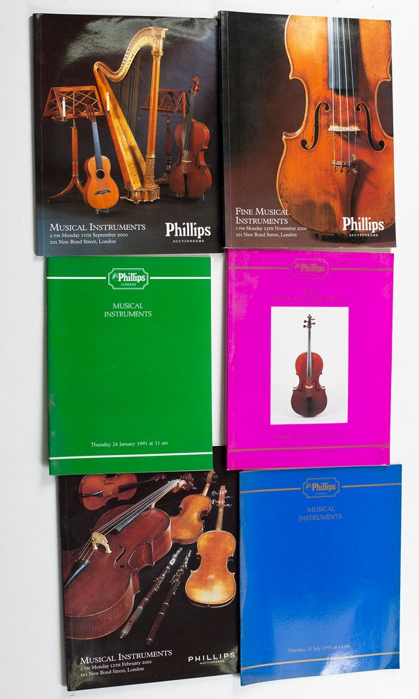 Forty nine Phillips catalogues ranging from 1978 to 2001