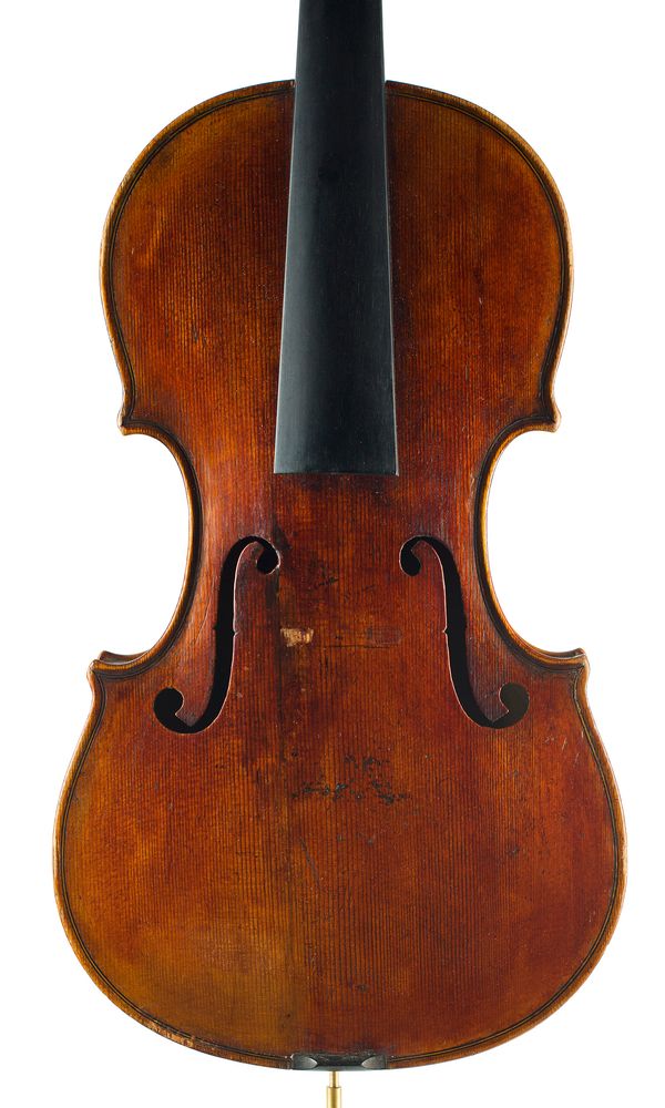 A violin, labelled Joannes Baptista Va der Stagh