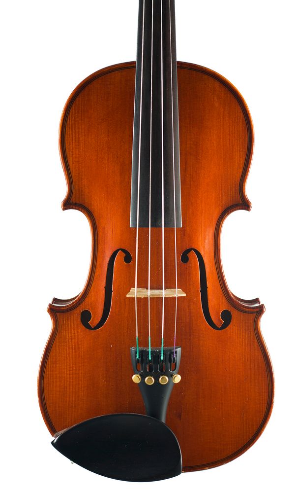 A three-quarter sized violin, labelled La Lutherie d'Art