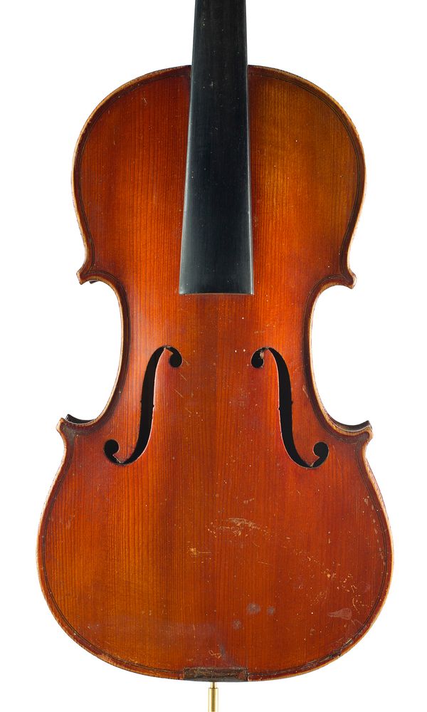 A three-quarter sized violin, labelled Compagnon