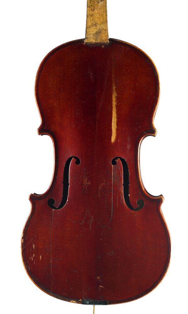 A violin, branded Nicolas Duchene