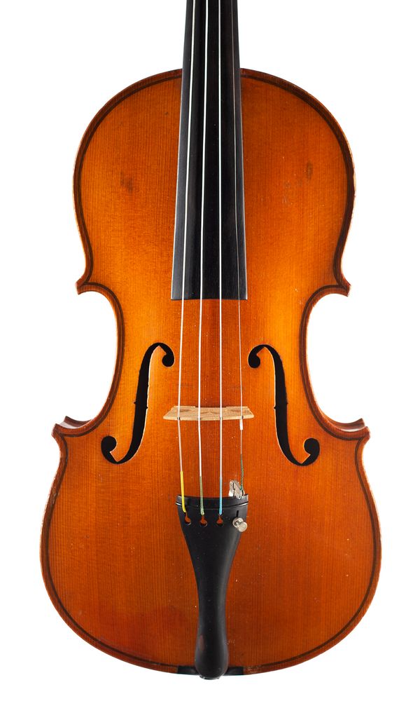 A violin, labelled Antonius Stradivarius