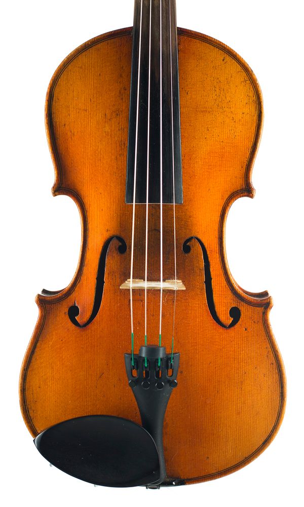 A violin, labelled Antonius Stradivarius