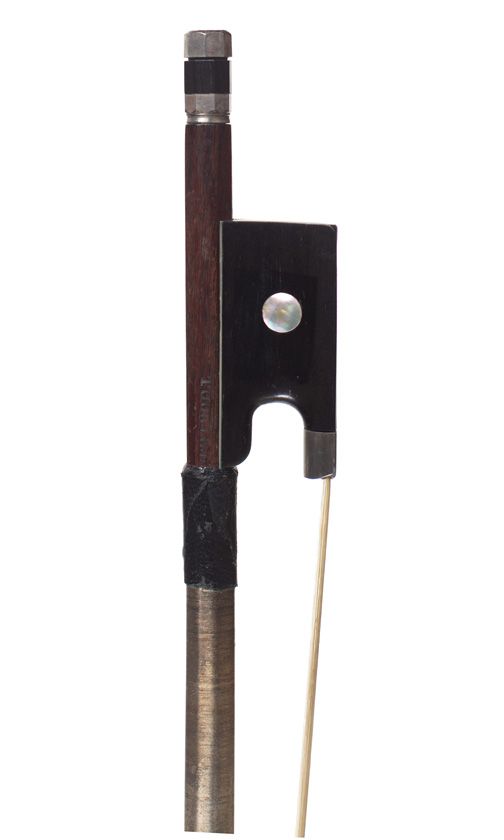 A silver-mounted violin bow, Workshop of C. N. Bazin, Mirecourt