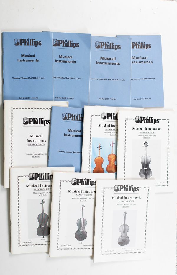One hundred and eight Phillips catalogues ranging from 1978 to 1989