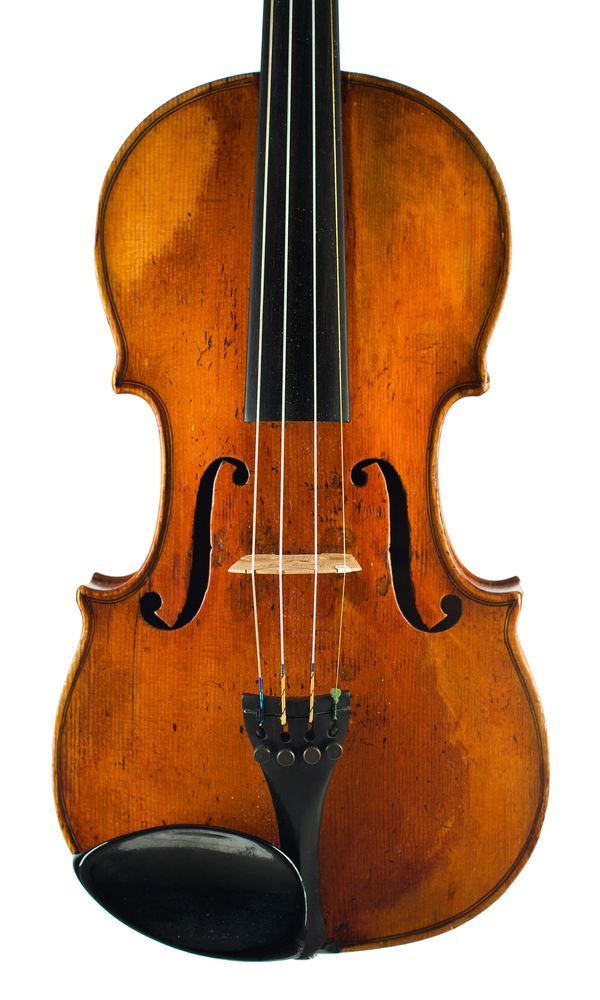 A violin by Francois Barbe, Mirecourt, 19th Century