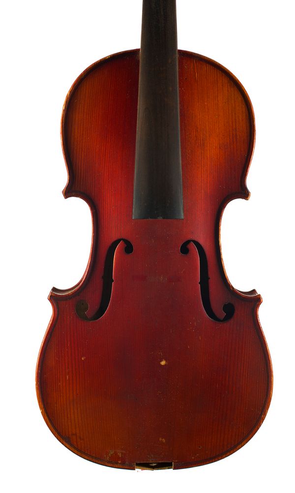 A violin, labelled Copie de Francisco Gobetti