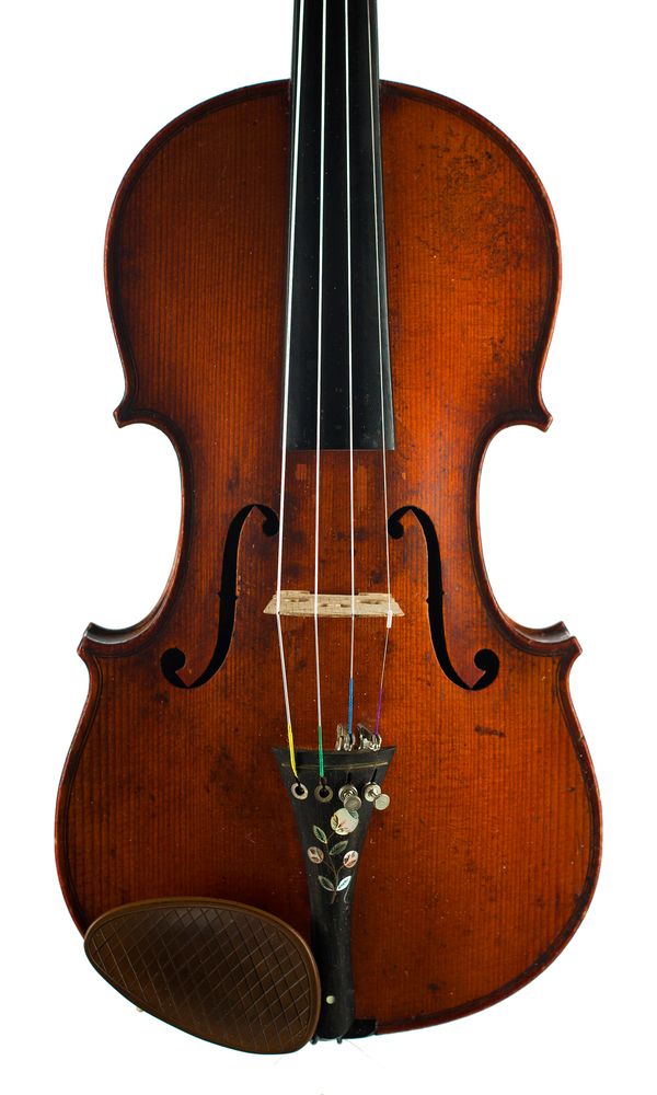 A violin, labelled Thomas Craig
