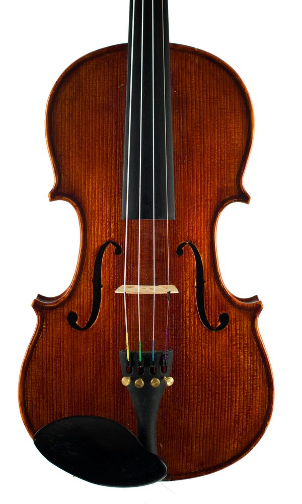 A violin, labelled Piacenza
