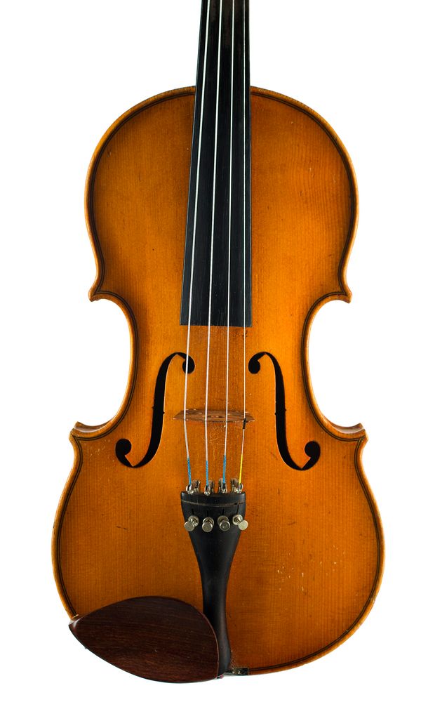 A violin, labelled copy of Antonius Stradivarius