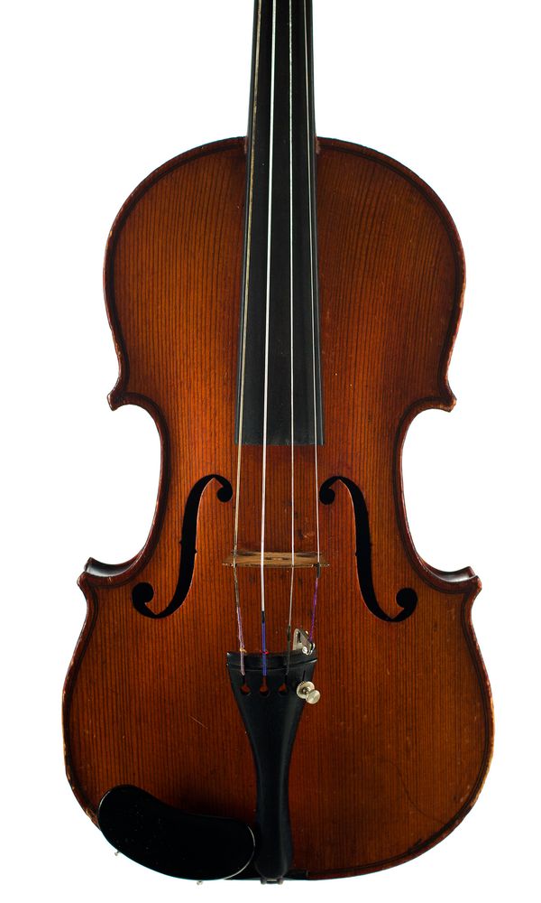 A three-quarter sized violin, labelled Adolf Durenzy