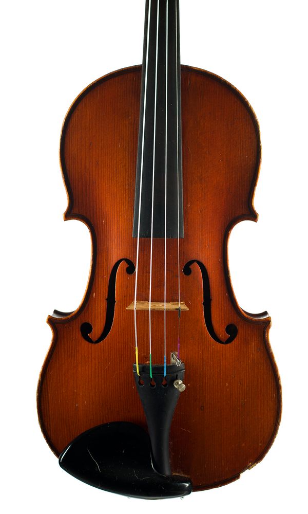 A three-quarter sized violin, labelled Compagnon