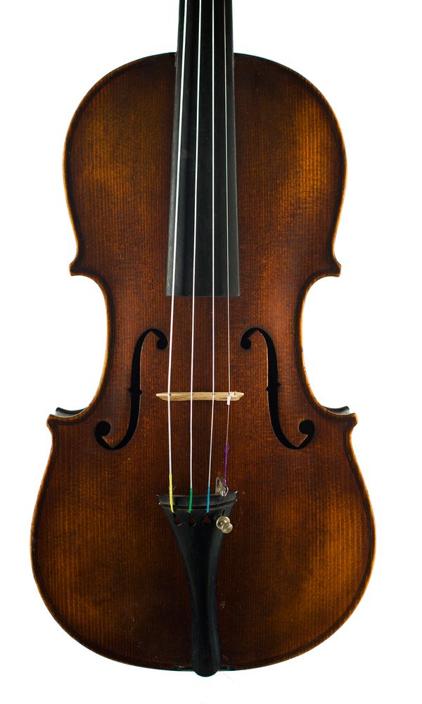 A violin, labelled Antonius Stradiuarius