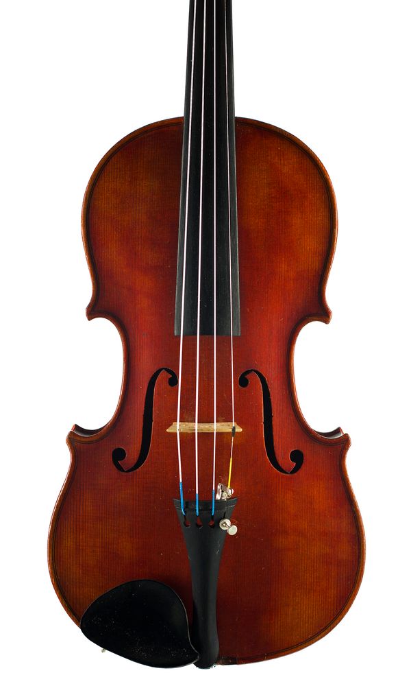 A three-quarter sized violin, labelled The London Violin Co