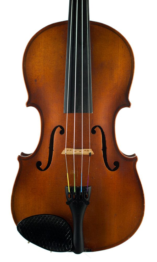 A violin, labelled Jerome Thibouville-Lamy & Cie