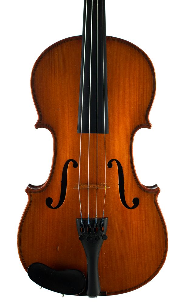 A three-quarter sized violin, labelled M. Couturieux
