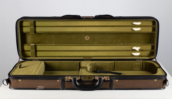 A violin case branded Gordge