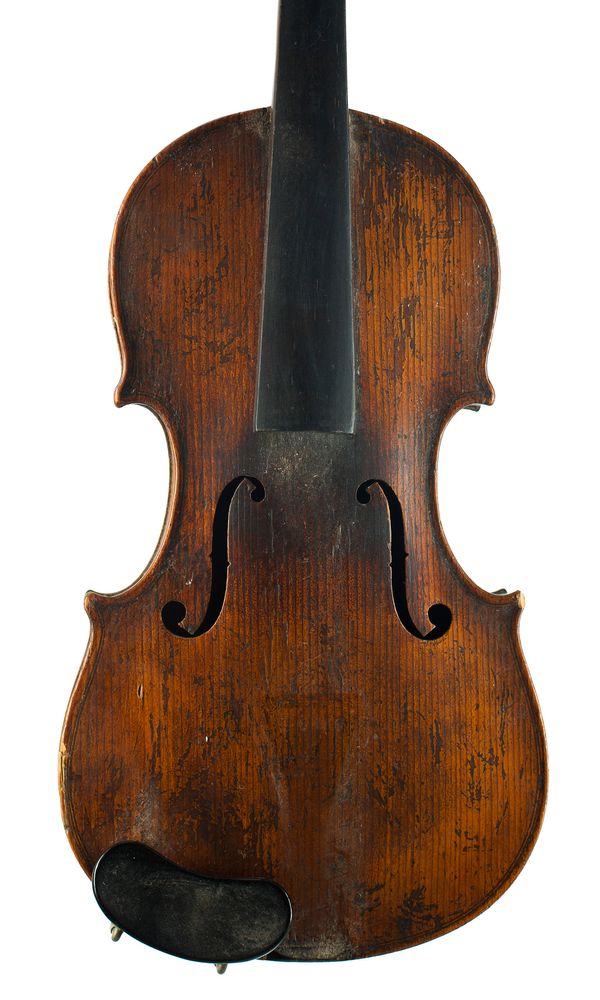 A half-size violin, labelled Copie de Ludovicus Ricozali