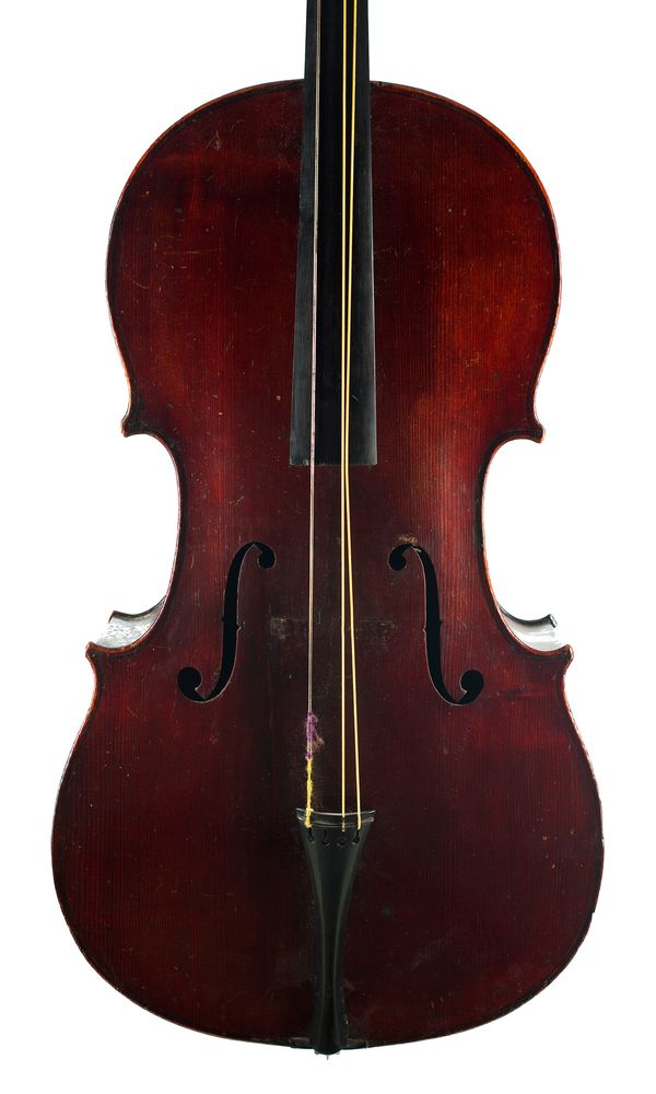 A three-quarter sized cello, Workshop of Jerome Thibouville Lamy, Mirecourt, circa 1910