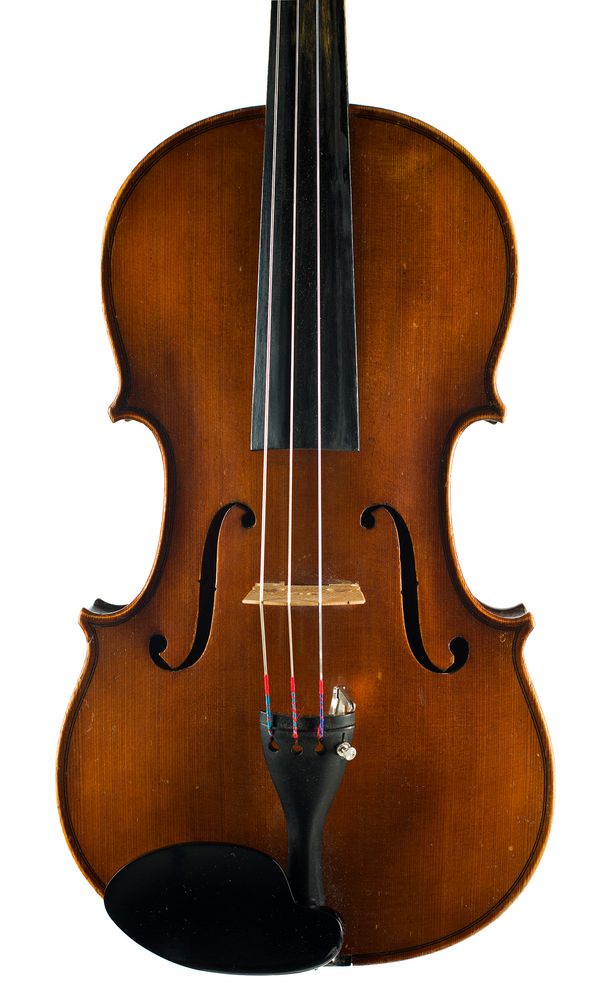 A viola, labelled Copy Antonius Stradiuarius