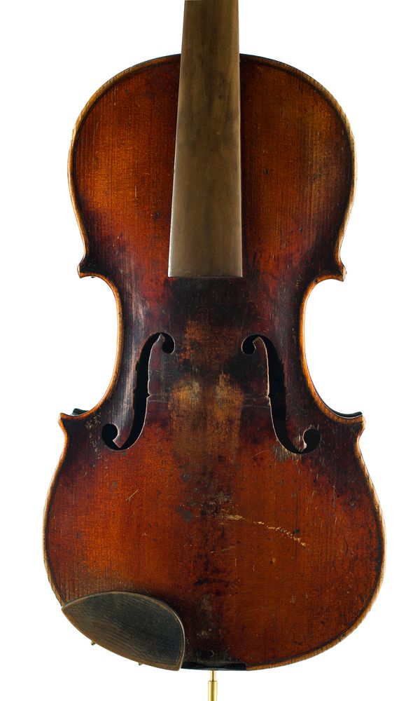 A violin, labelled Antonius Stradiuarius