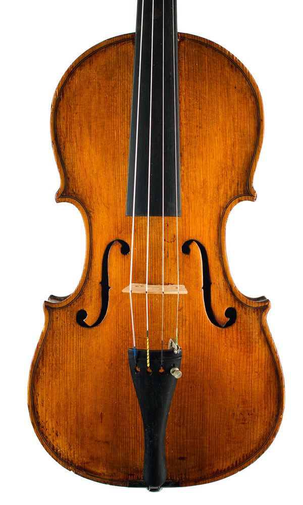 A violin, labelled Antonius Stradiuarius