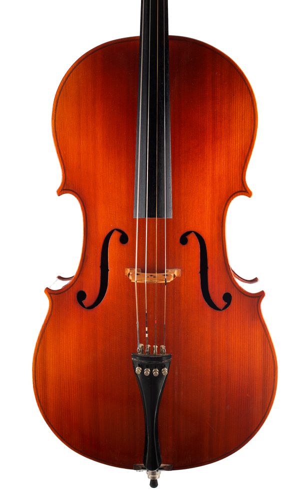 A cello, labelled Vittoro cello