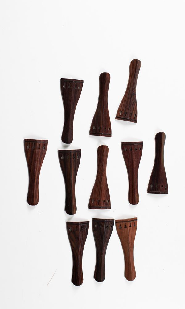 Twenty viola tailpieces, rosewood