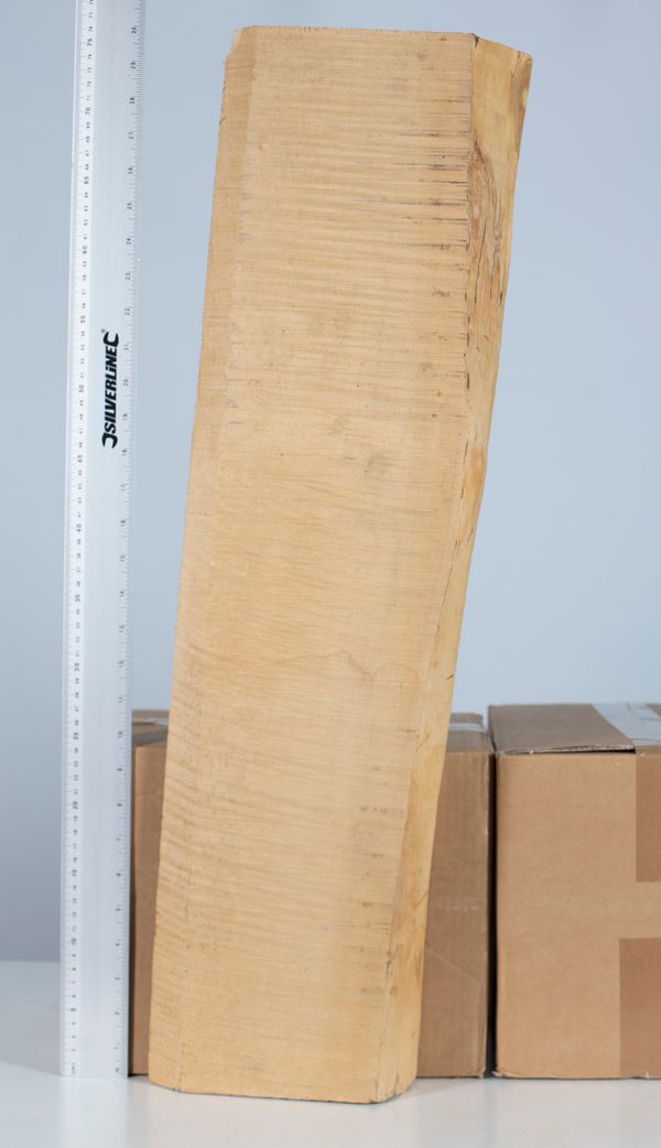 A large block suitable for two violin backs, maple