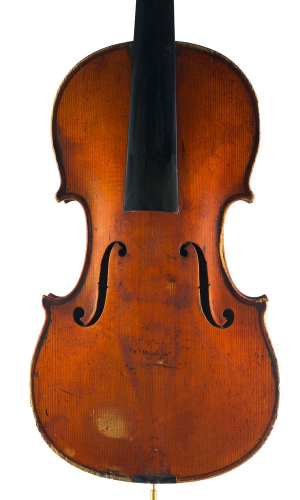 A violin, labelled Nicolas Bertholini