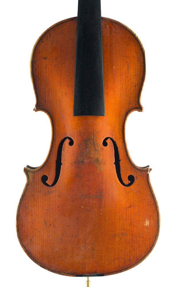 A seven-eighths sized violin, unlabelled