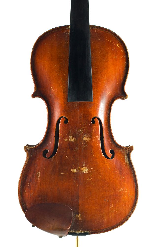 A violin, labelled Copy of Jacobus Stainer