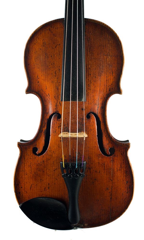 A violin, unlabelled over 100 years old