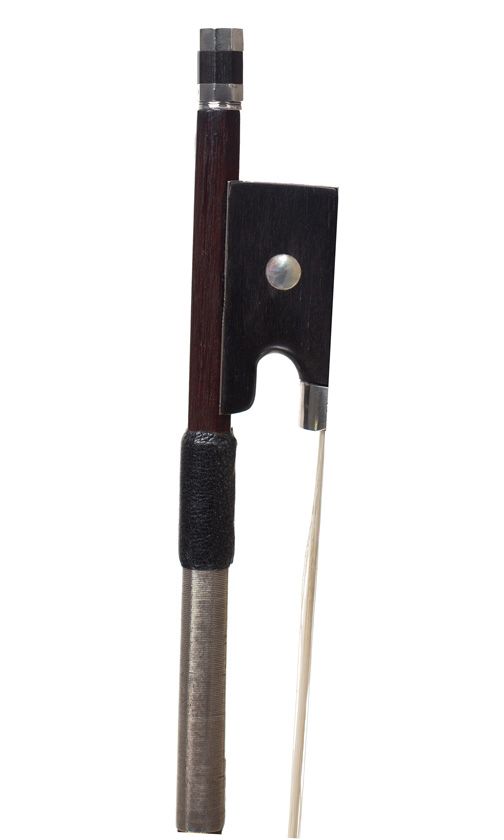 A silver-mounted violin bow by Cuniot-Hury and E. F. Ouchard, France, circa 1920 Over 100 years  old