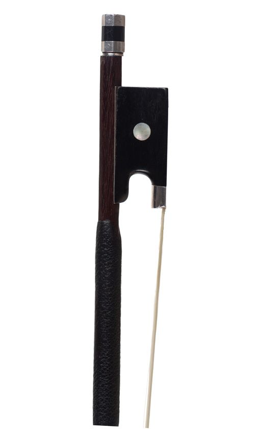 A silver-mounted violin bow, probably C. A. Thomassin, Paris, circa 1920