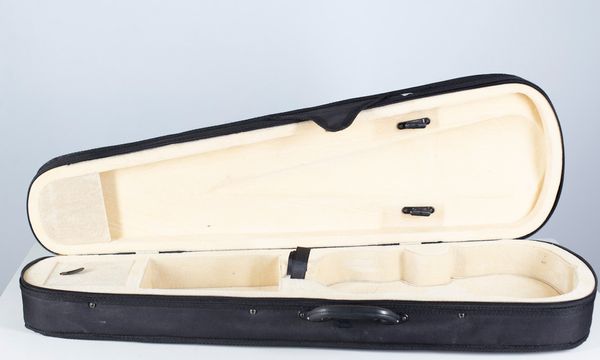 A violin case, unbranded