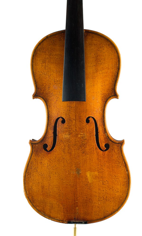 A half sized violin, unlabelled