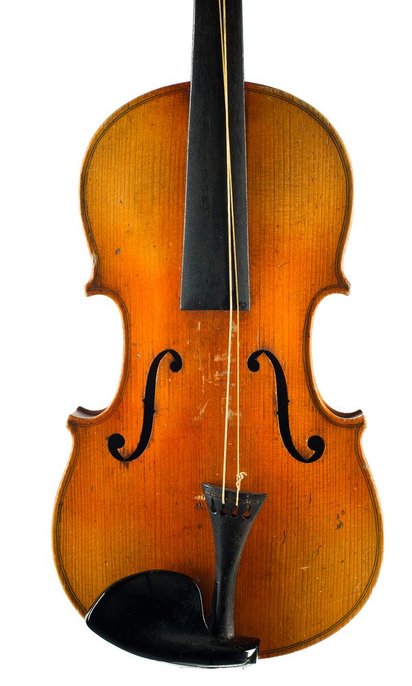 A seven-eighths sized violin, labelled Antonius Stradivarius