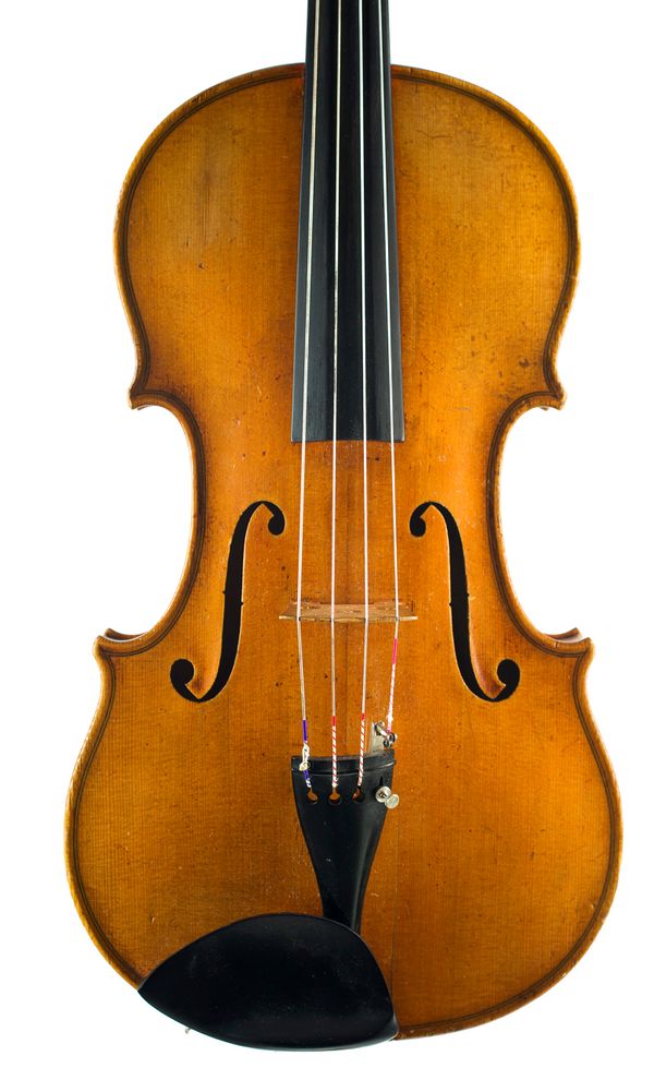 A quarter sized violin, unlabelled