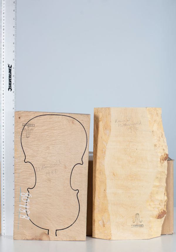 Two violin backs, maple