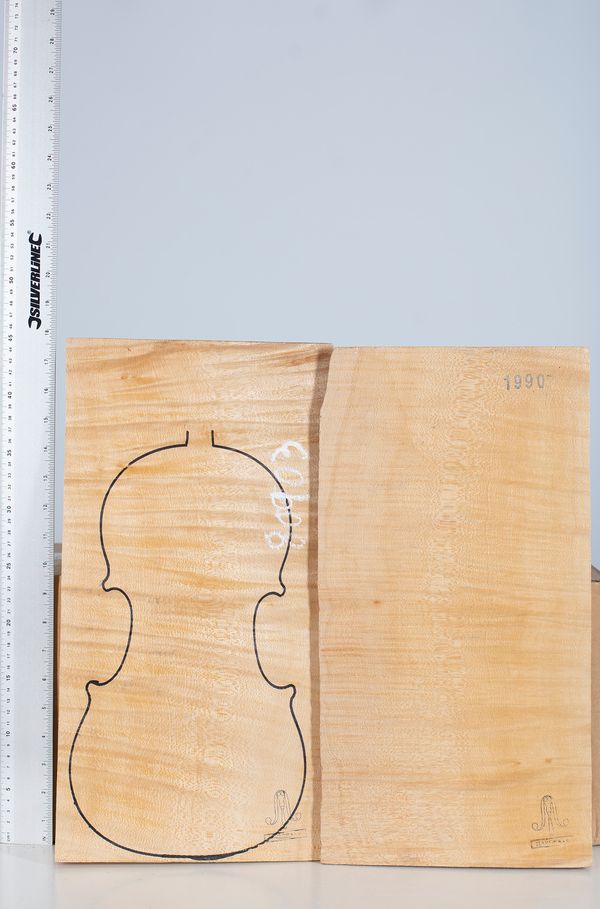 Two violin backs, maple