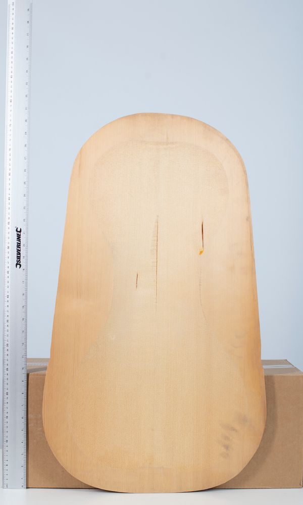 Two pre-cut cello fronts, spruce