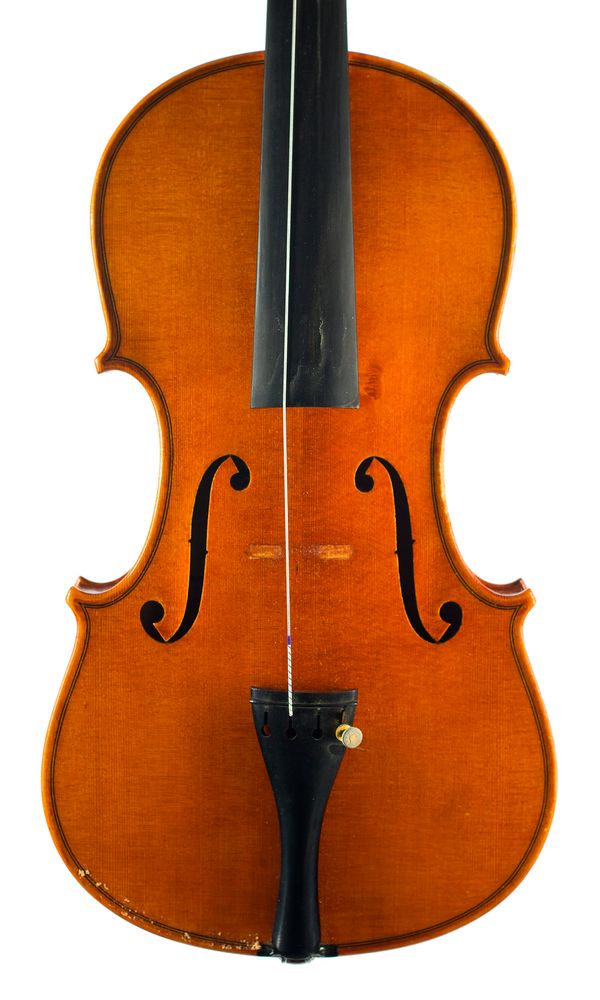 A violin by Man Sing Chan, London, 1983