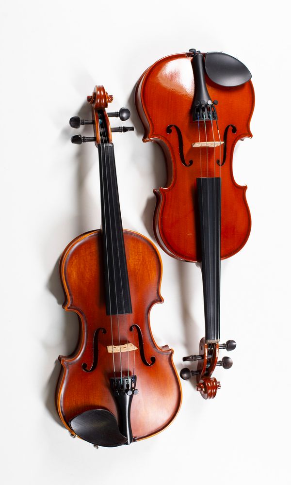 Two one-eighth size violins