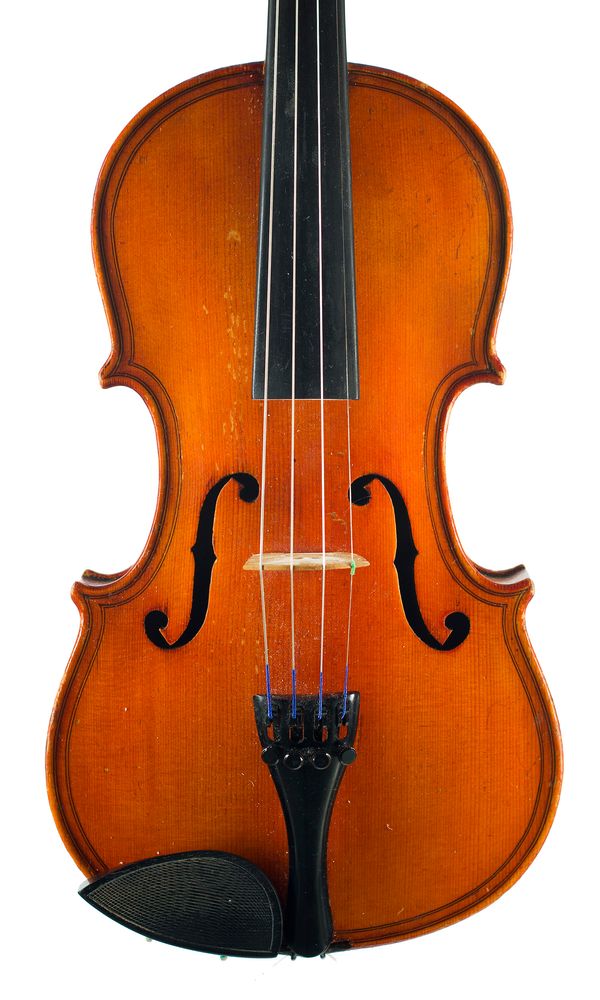 A three-quarter violin, unlabelled