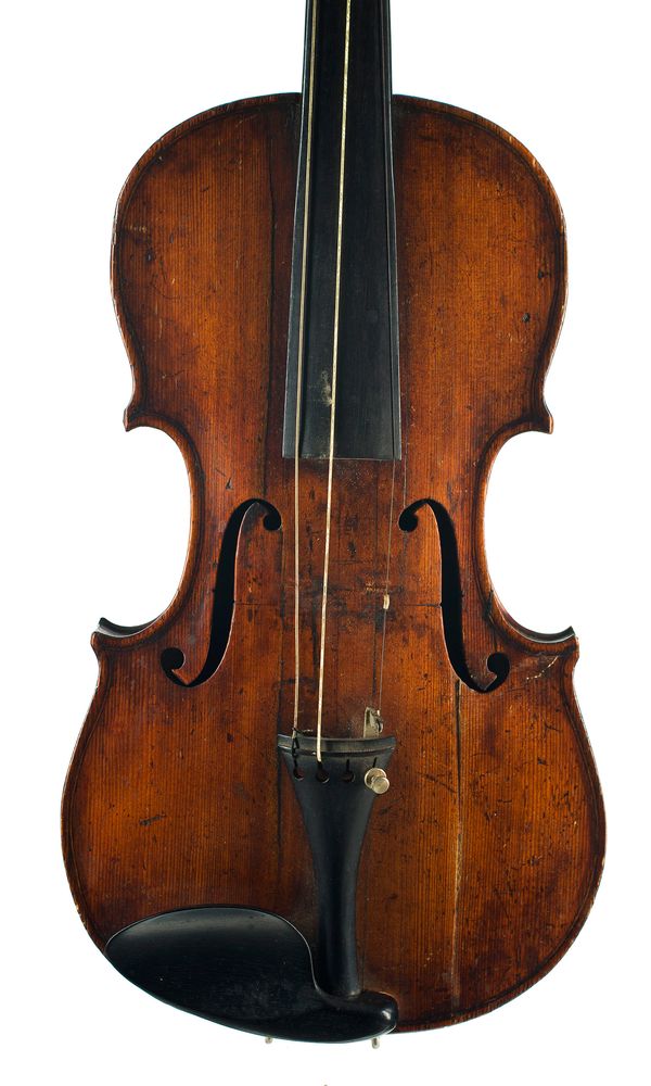 A seven-eighths sized violin, unlabelled