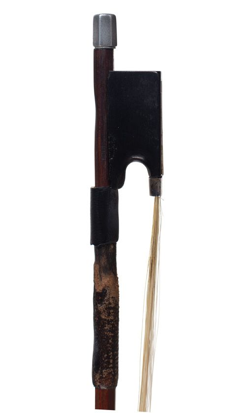 A silver-mounted violin bow, stamped Tourte